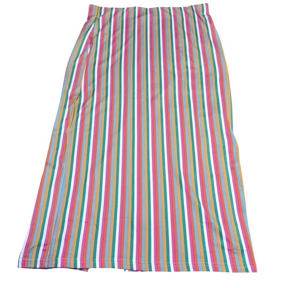 Vero Moda  striped‎ midi skirt with stretch waist size XL